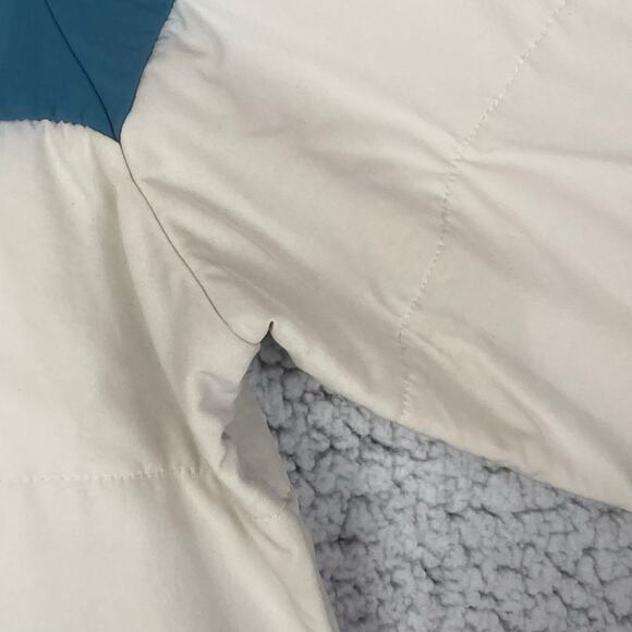 Kari Traa Siri 1/2 Zip Jacket Womens L White Blue Orange Zip Quilted Pullover - Picture 6 of 10